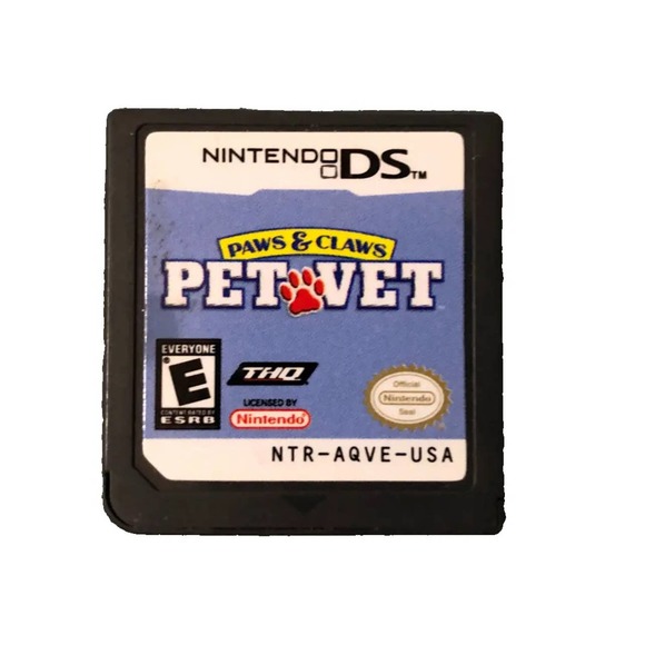 Nintendo DS Paws & Claws Pet Vet Video Game 2007 Untested Virtual Animal Pet Y2k - Picture 2 of 6